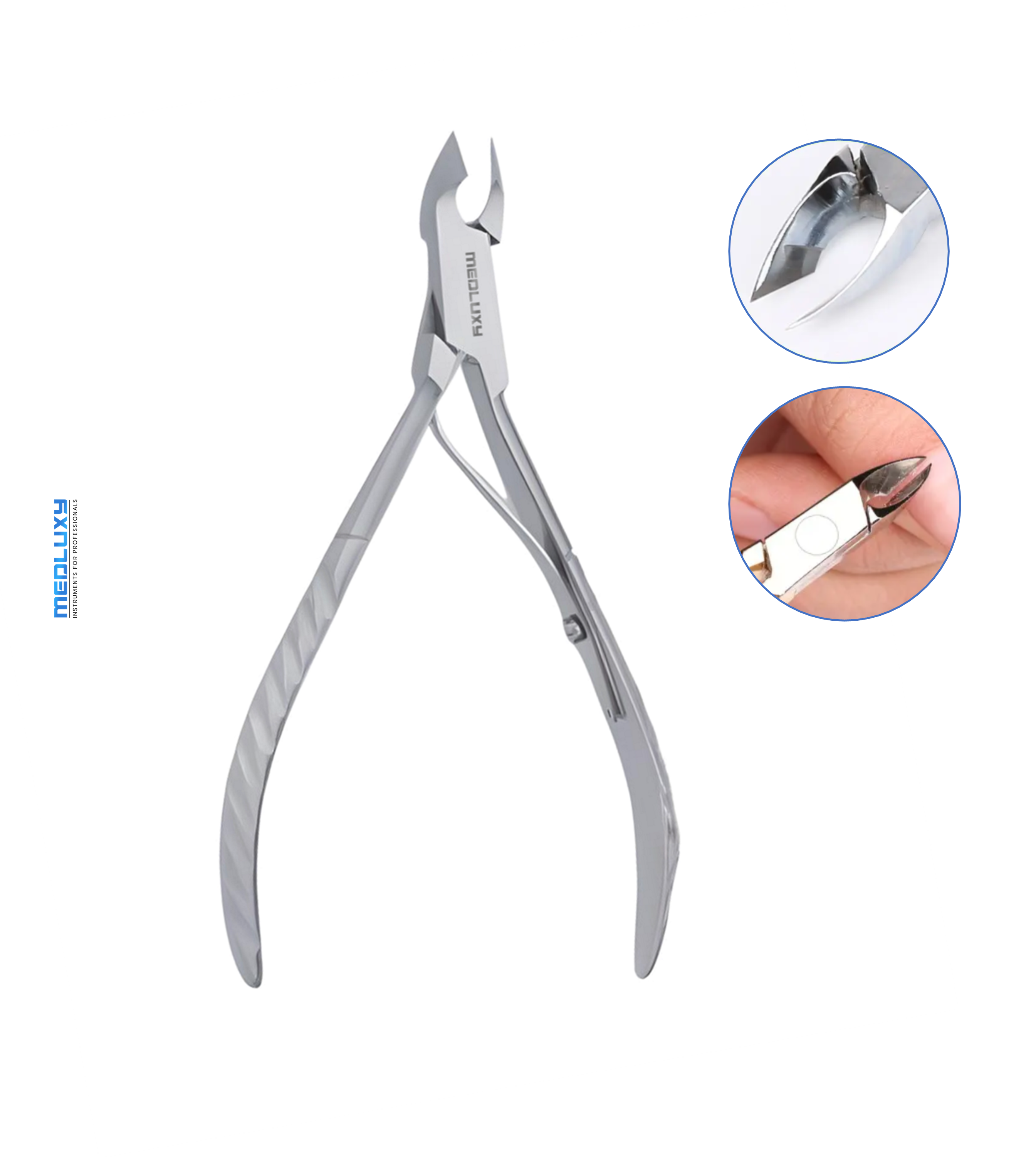 Medluxy - Cuticle Nipper (Cuticle Clipper) - 10 cm - 5 mm - MP0032 (Cuticle Cutter, Cuticle Removal, Cuticle Clipper)